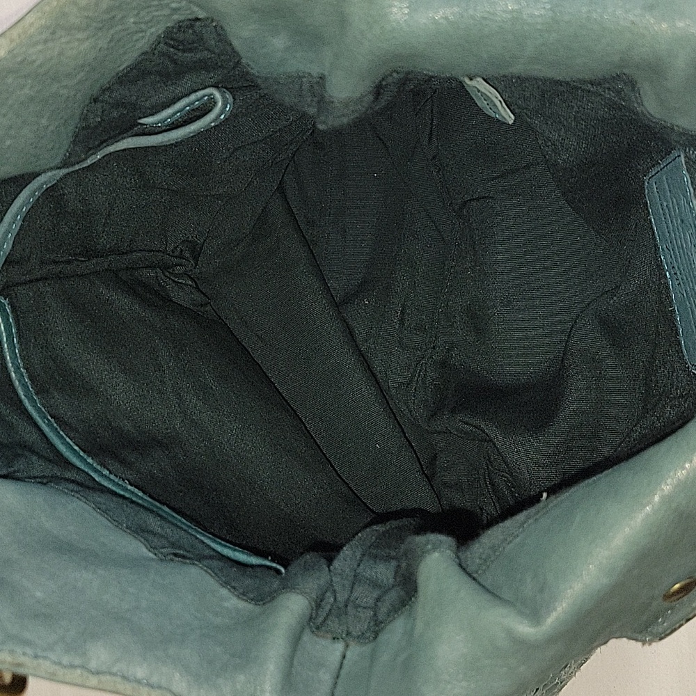 Fossil Teal Woven Hobo with Stud and Ring Accents - Picture 8 of 12